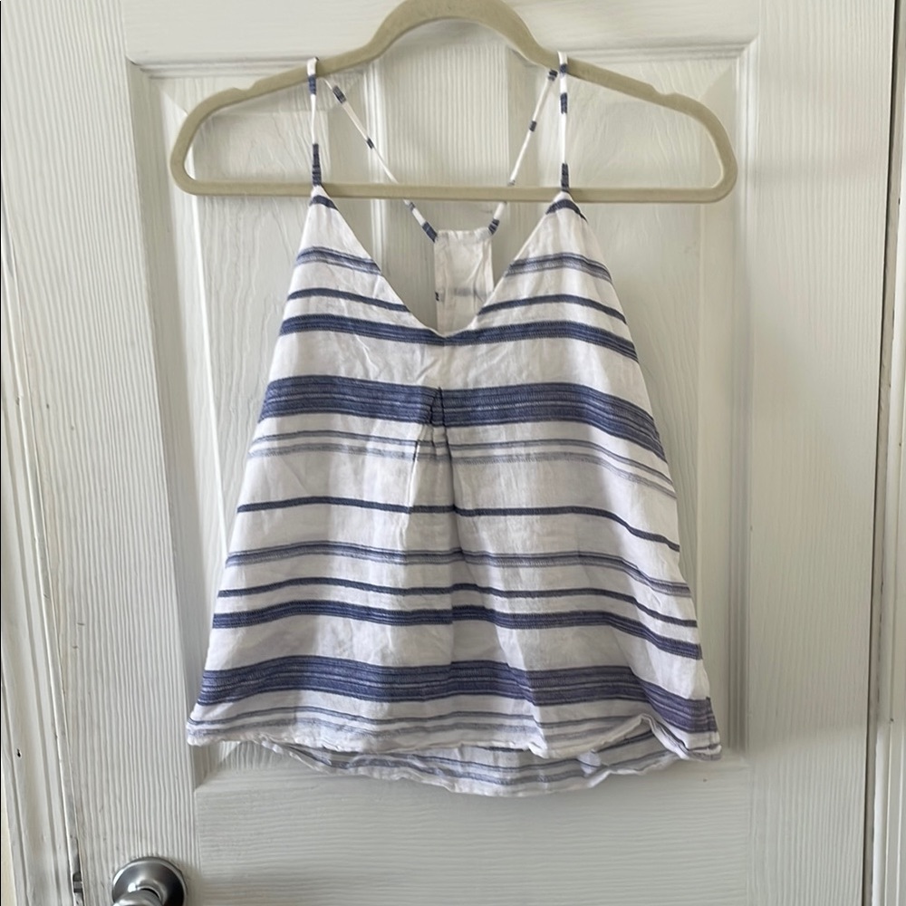 Polo by Ralph Lauren White and Blue Strappy Camisole
